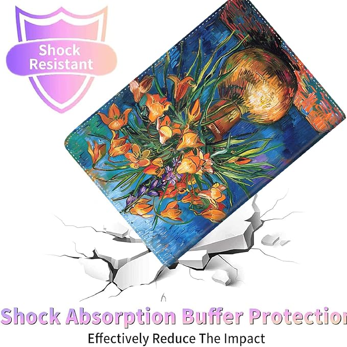 Case for New iPad (A16) 11th Generation 11 Inch 2025for iPad 10th Generation 2022 10.9 Inch Multi-Angle Stand Smart Cover Shockproof with Auto Wake/Sleep ，Starry Sky