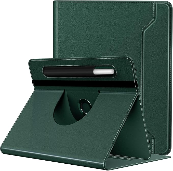TiMOVO Universal Rotating Case for 11 Inch Tablet Black | 360 Degree Rotating Stand Pen Pocket 9 10 10.1 Inch Android Touchscreen Compatible