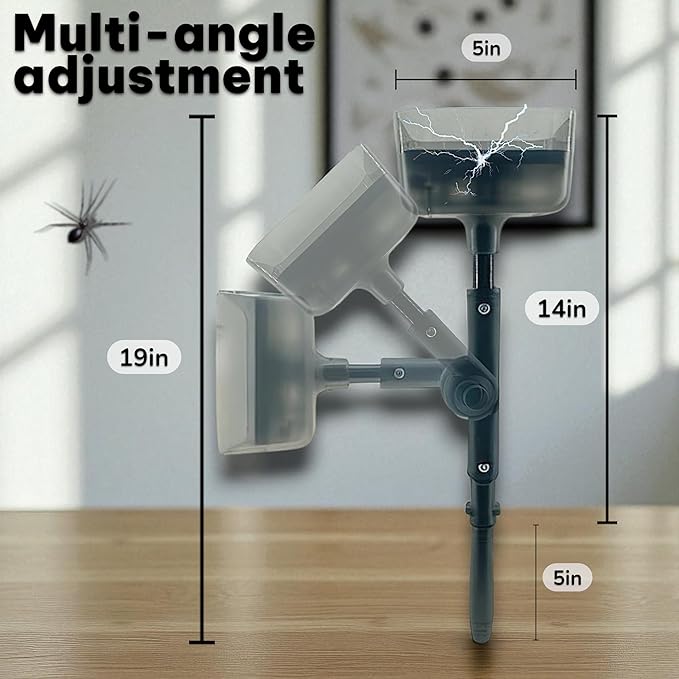 New Powerful Handheld Insect Zapper, Walls, Ceilings Indoor Spider Zapper, Cockroach Zapper, Insect Exterminator, Rechargeable