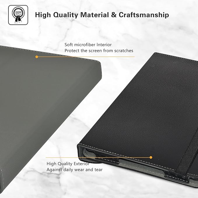 LiuShan Compatible with Acer Iconia Tab A8 Case，360 Degree Rotation Stand PU Cover for Acer Iconia Tab A8 8.7 Tablet（Not Fit Other TabletBlack