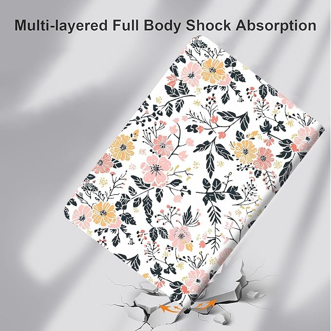 Case for iPad (A16) 11th Generation 11 Inch (2025) iPad 10th Generation 10.9 Inch (2022)，Slim Fit Foldable Standing Cover Case with Auto Sleep/Wake ，Red Moon Japanese Landscape