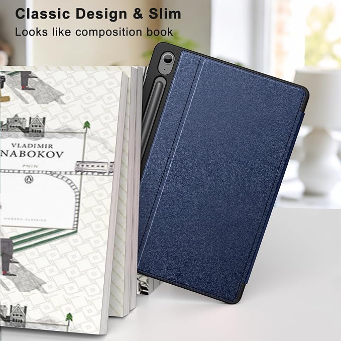 Supveco Case for Samsung Galaxy Tab S10 Fe / S10 Lite / S9 FE 10.9-Inch | Premium Folio Stand Soft TPU Protective Cover with S Pen Holder Multi-Angle Viewing &amp Auto Wake/SleepNotebook