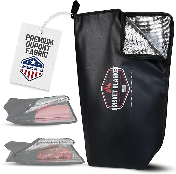 The Original Brisket Blanket™ - BBQ Blanket for Resting Meat | Heavy Duty Insulated Smoker Bag with Wide Mouth | Reusable BBQ Accessories for Meat, | Meat Warmer & Gift for Men, Grilling & Smoking