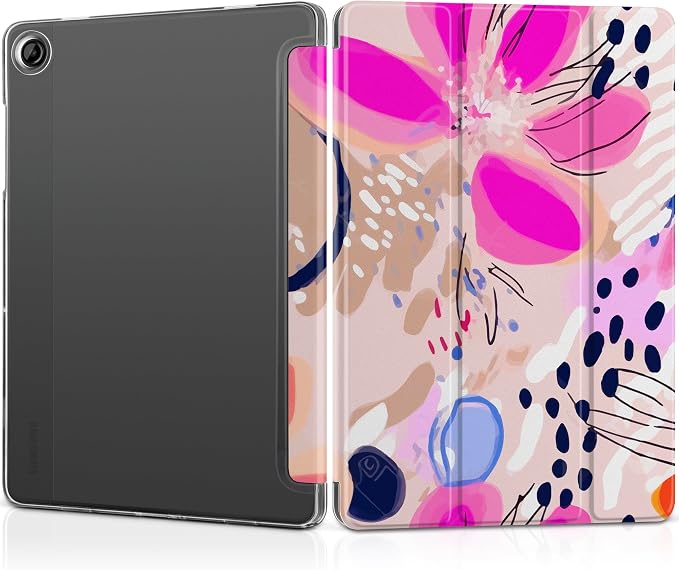 Case for Samsung Galaxy Tab A11 Plus A11+ 11 inch (2025/2026) &amp Tab A9 Plus A9+ 11 inch (2024/2023) Slim Smart Stand Cover with Translucent Hard Back Auto Wake/Sleep - Bear with Bows