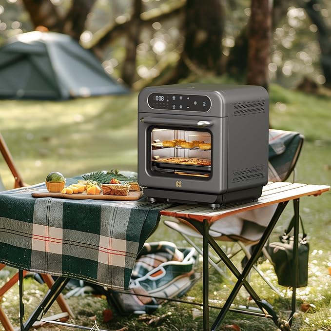 CIARRA 8-in-1 Countertop Steam Oven with Air Fryer, 13QT Mini Toaster Oven