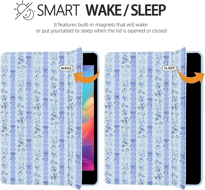 Joyland Leopard Print for iPad 10th Generation Case 10.9 inch 2022/iPad (A16) 11th Gen 11 2025Built-in Pencil Holder with Shockproof Cover Clear Transparent Back Shell Auto Wake/SleepBlack