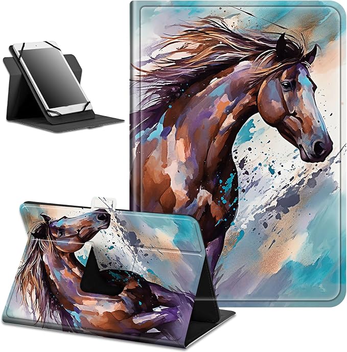for Google Pixel Tablet Case 2023 Universal Tablet CaseSlim PU Leather Multi-Angle Viewing Cover with 360 Degree Rotatable Kickstand forPixel Tablet 2023 11-inchBlue Wolf