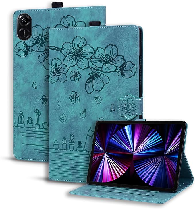 Case for Honor MagicPad 3 Pro 12.3 12.3 2026Multi-Angle Viewing PU Leather Folio Stand Cover with Pencil HolderShockproof Protective Case for Honor MagicPad 3 Pro 12.3 2026Rose Red