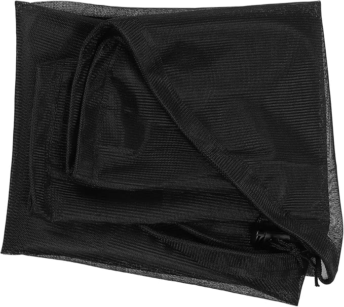 Rain Mesh Cover, Mesh Cover for Rain Barrels, Drawstring Leaf Filter Water