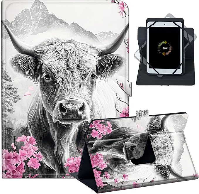Case for Google Pixel Tablet 11 2023PU Leather 360 Degree Rotatable Kickstand Tablet Cover with Magnetic Closure for Pixel Tablet 11 2023/ All 10.5-11.5 Tablet，American Eagle with Flag