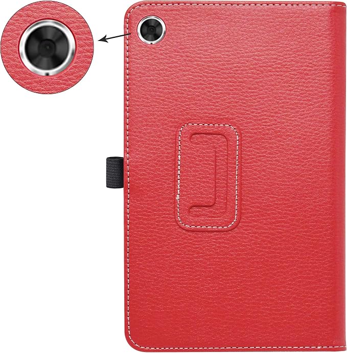 Bige for Lenovo Tab M8 FHD (2nd Gen) CasePU Leather Folio 2-Folding Stand Cover for Lenovo Tab M8 FHD (2nd Gen) TB-8705F 8 Tablet(Only fit Lenovo TB-8705F)Black