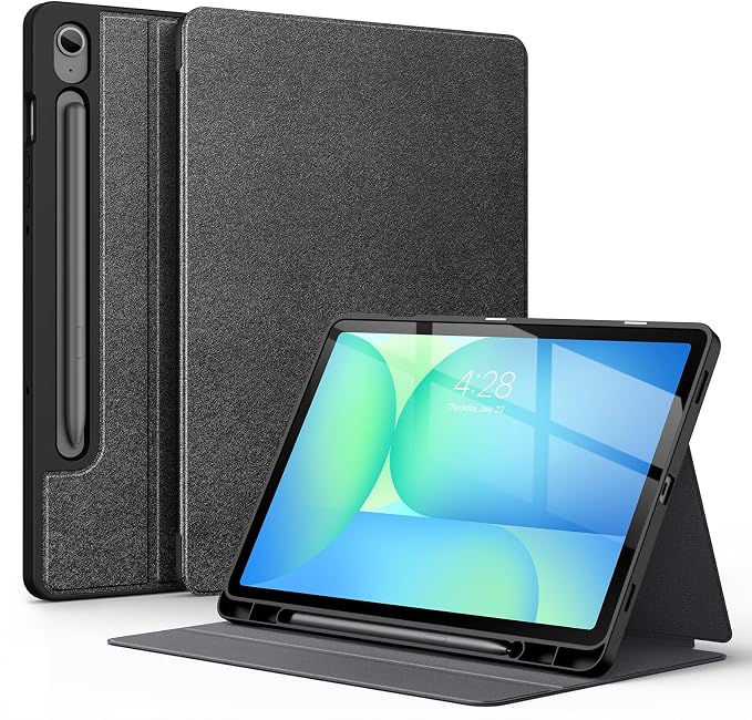 Supveco Case for Samsung Galaxy Tab S10 Fe / S10 Lite / S9 FE 10.9-Inch | Premium Folio Stand Soft TPU Protective Cover with S Pen Holder Multi-Angle Viewing &amp Auto Wake/SleepNotebook