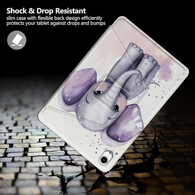 Astronaut Mushrooms Pattern Case for iPad 10.2 iPad 9th Generation 2021/ iPad 8th Generation 2020/ iPad 7th Generation 2019360 Degree Rotating Stand Protective Cover with Auto Sleep/Wake