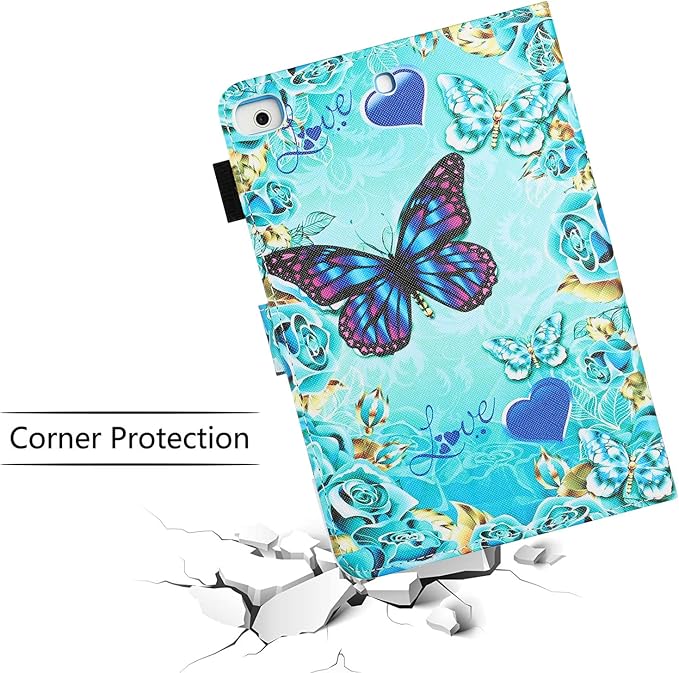 iPad mini Case FANCITY Mini 4 Mini 5 Mini 3/2/1 Smart Wake Sleep Case with Kickstand [Card Slot &amp Pen Holder] PU Leather Protective Cover for Apple iPad mini 4 Mini 5 2019 Mini 2/3 - Beach
