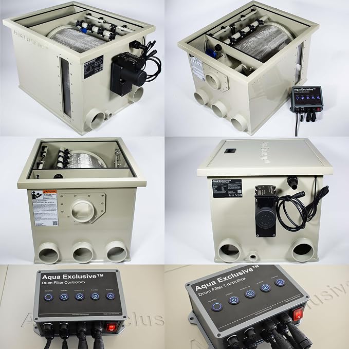 Rotary Drum Filter | RDF 8000GPH | Fully Automatic Water Filter System | Koi