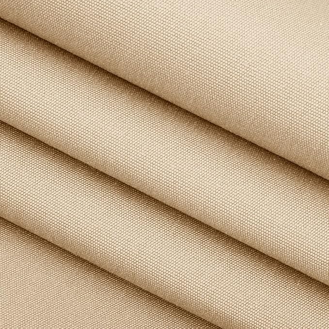 RSH DECOR: Sunbrella Square Throw Pillows Set of 4 | 24" x 24" | Water and Fade-Resistant Performance Fabric | Outdoor Pillow Covers with Down-Alternative Inserts | Canvas Antique Beige