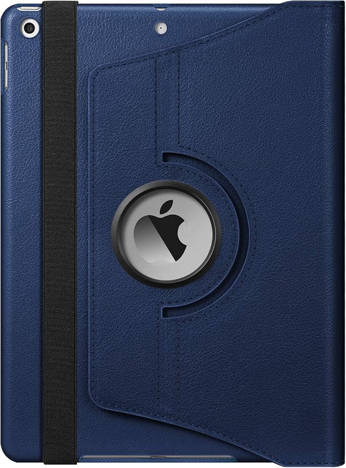 Fintie 360° Rotating Case for iPad 9th / 8th / 7th Generation 10.2 Inch | Swivel Stand Portrait &amp Landscape Viewing Shockproof Cover with Pencil Holder Auto Wake/Sleep Aqua Wave