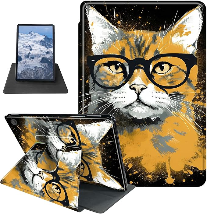 Case for Kindle Fire 7 Tablet (12th Generation 2022 Release) Baseball Theme 360 Degree Rotating Stand Protective Cover with Auto Sleep/Wake for Fire 7 2022 Tablet