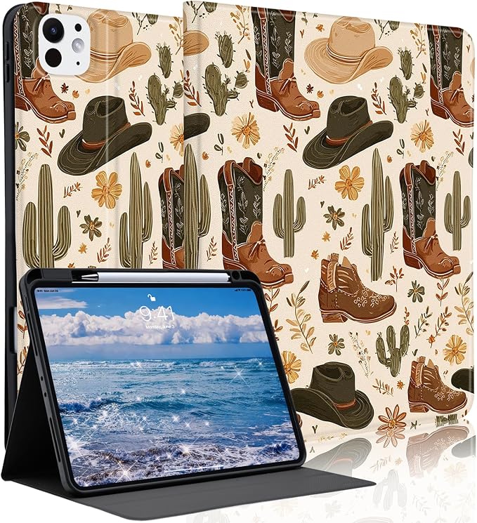 Cute Maple Bear Case for 10.2 iPad 2019/2020/2021(7th/8th/9th Gen) with Pencil Holder Auto Wake/Sleep Leather Soft TPU Back Cover for Women Girls