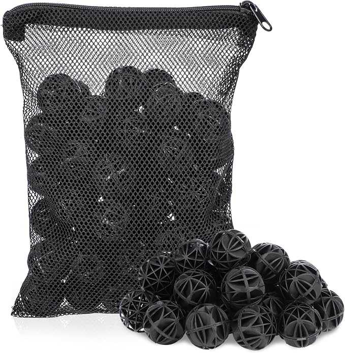 Segarty Aquarium Bio Balls, 1 inch Koi Pond Filter Media Bio Ball