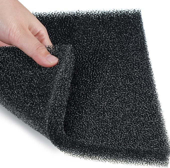 Tondiamo 3 Pieces Aquarium Sponge Filter Pad Media Cut to Fit Foam