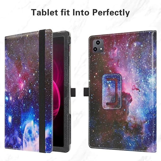 Bige for T-Mobile REVVL TAB 5G CasePU Leather Folio 2-Folding Stand Cover for T-Mobile REVVL TAB 5G 10.36 Inch TabletBlack