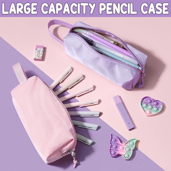 Fimibuke Kids Backpack for Girls, 3 PCS Waterproof Girls Backpack with Lunch Box & Pencil Case, Lightweight Bookbag Set for Kids Teen Girl Travel School Bag for Elementary Middle High School Students