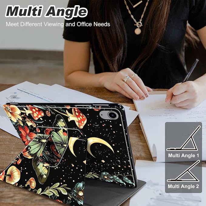 for iPad 10.2 Rotating Case 360° Protection Adjustable Kickstand Cover for iPad 10.2 (7th8th9th Generation) Shockproof Durable Lightweight PU Leather for iPad 10.2 Stand Case Basketball
