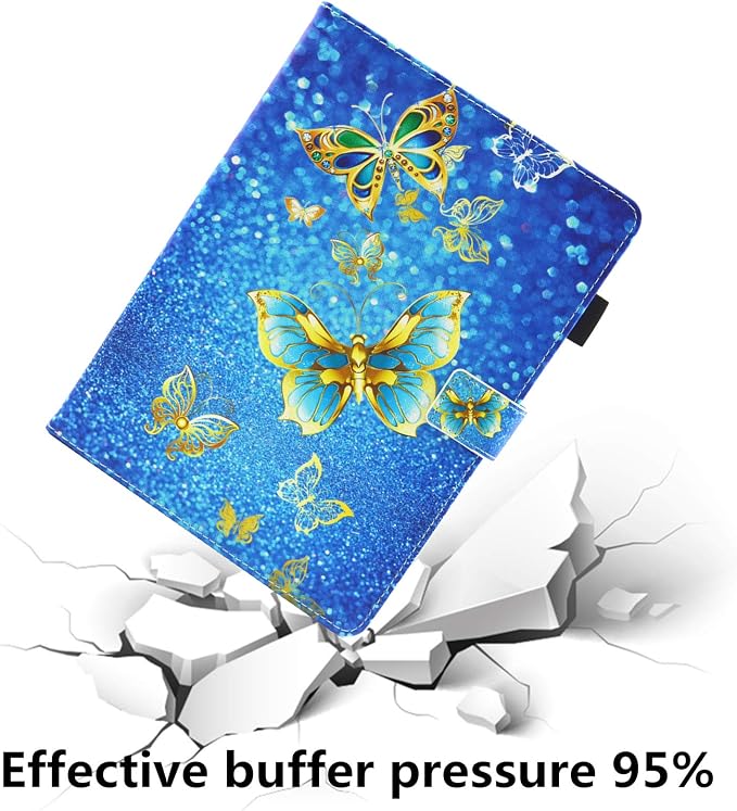 for Apple iPad 10.2 Case 2021/2020/2019 iPad 9th/8th/7th Generation Smart Cover with Pencil Holder [Auto Wake/Sleep] PU Leather Stand Folio Tri-fold Shockproof Thin Shell Colored Graffiti