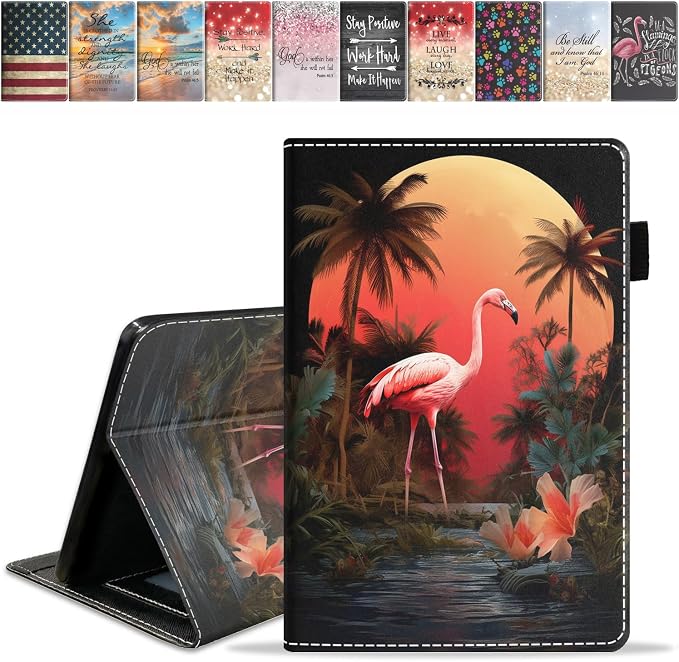 Case for Amazon Fire HD 10 Tablet (9th/7th Generation 2019/2017 Release) Slim PU Leather Cover with Card Slot &amp Auto Wake/Sleep for Fire 10.1 Tablet African American Girl
