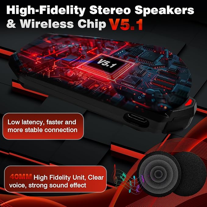 Motorcycle Helmet Headset Support 8 Riders Group Intercom Communication System X8 Intercom with Music Sharing/HiFi Sound/3 EQ Music Modes/DSP&CVC Noise Cancellation/IP67/FM Radio/Wake up Siri - 1 Pack