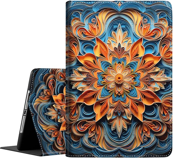 Case for iPad 9th/8th/7th Generation iPad 10.2 Case (2021/2020/2019) Slim Folding Stand Cover with Auto Wake/Sleep for iPad 10.2 inch Abstract Fantasy Colorful Butterfly
