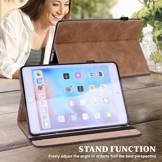 ALILANG Case for Samsung Galaxy Tab A 10.1 Inch 2019 (SM-T510/T515) with Pen Holder &amp Multiple Viewing Angles Smart PU Leather Cover for Samsung Tab A 10.1 Case 2019-Black