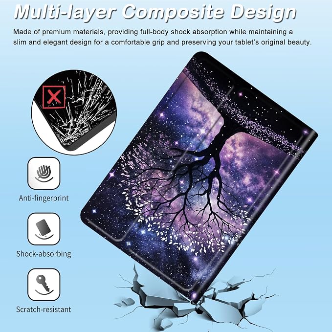 for 6 Kindle 2024 and 2022 (11th Generation) Case Slim Lightweight Smart Cover Case with Auto-Wake/Sleep for Kindle 2024Bald Eagle Flag