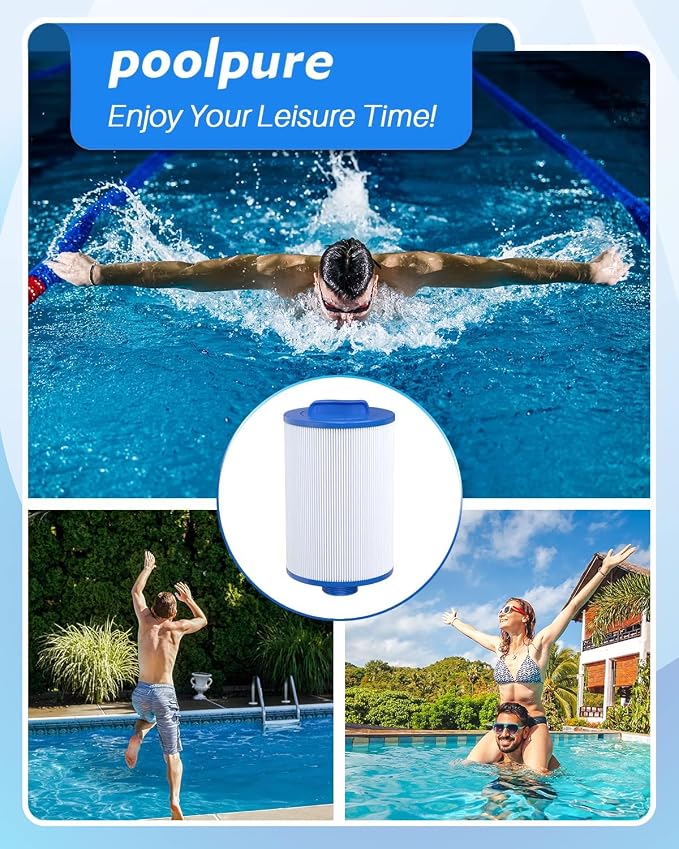 POOLPURE Replacement Filter for PMAX50P4, Unicel 5CH-35, Filbur FC-0300