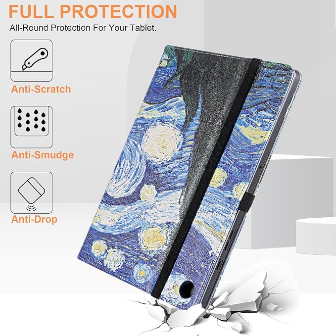 for Samsung Galaxy Tab A9 Plus Case Multiangle Stand for Samsung Tab A9 Plus Tablet Case 11 Inch SM-X210/SM-X216/SM-X218Black