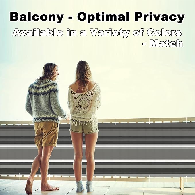 Privacy Screen 6.6' x 32.8' UV-Protection Wind-Resistant Outdoor Privacy Screens