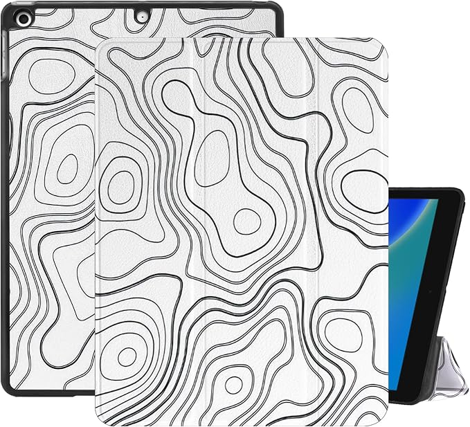 Compatible with iPad 10.2 inch Case 9th /8th /7th Generation Case (2021/2020/2019) Auto Sleep/Wake Cover Cute Abstract Aesthetic Preppy Women Girls-Black Bling Glitter Shiny Sparkly