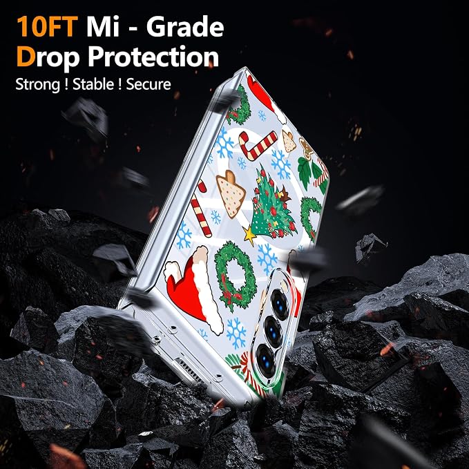 for Galaxy Z Fold4 CaseBuilt-in Magnet CircleWireless Charging | Military-Grade Shockproof case Cover for Samsung Galaxy Z Fold4Anagallis