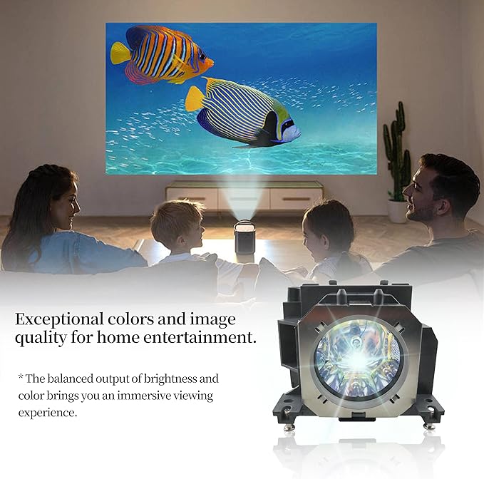 SORNEICDR ET-LAV200 Replacement Projector Lamp Bulb Compatible with Panasonic PT-VX500 VX501 VX510 VW430 VW431D VW435N VW440 VX505N VW430U VW431DU, with Housing