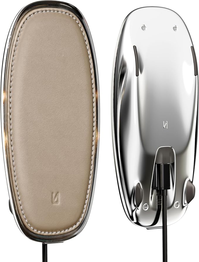 Lunar Artefacts Wireless Charger Lunar Midnight Blue Chrome Plated Brass