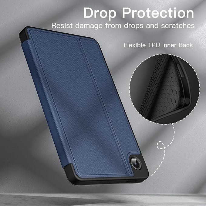 JETech Folio Case Cover for Samsung Galaxy Tab A9 8.7 Black | Multi-Angle Stand Cover Slim Protective Cover Auto Wake/Sleep