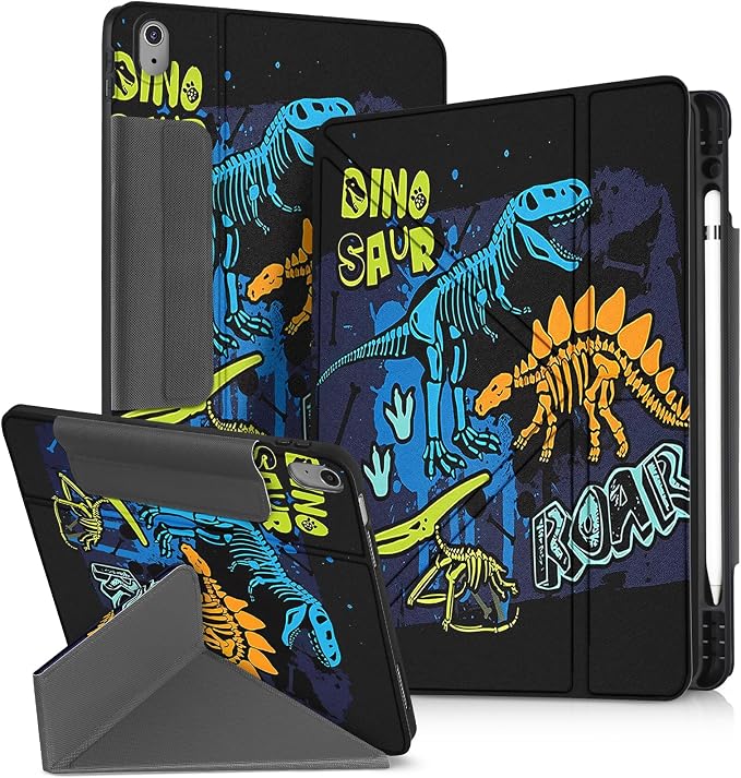 for iPad 9th/8th/7th Generation 10.2 Inch Case with Pen Holder for Boys Girls Women Men Cute Cartoon Anime Cool Funny Protector Stand Tablet Cover for Apple i Pad 7/8/9 Book Cat