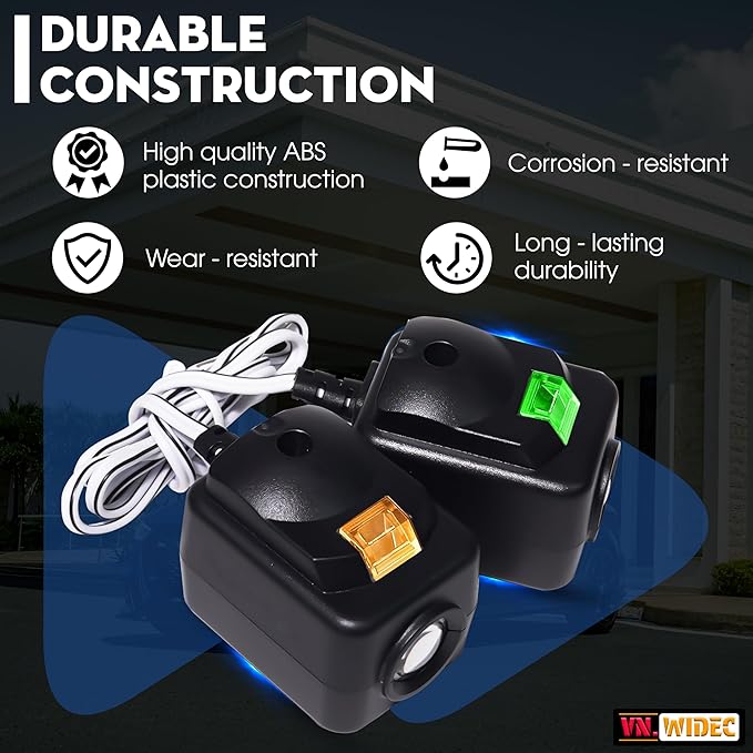 Upgraded 2X 820CB for Liftmaster Garage Door Sensor Replacement 41A5034, G801CB-P, 801CB, 041-0136 Chamberlain Garage Door Sensor, for Liftmaster Craftsman Garage Door Sensor, Safety Beam Eyes