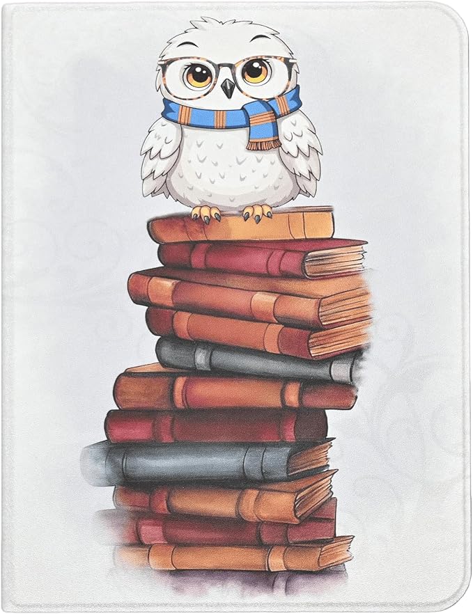 Case for iPad 9th / 8th/ 7th Generation 10.2 inch 2021/2020/2019 360 Degree Rotating PU Leather Folio Stand TPU Back Cover with Auto Sleep Wake Magic Owl