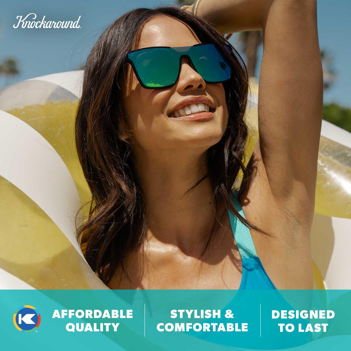 Knockaround Trendy Polarized Sunglasses for Men & Women - UV400 Protection