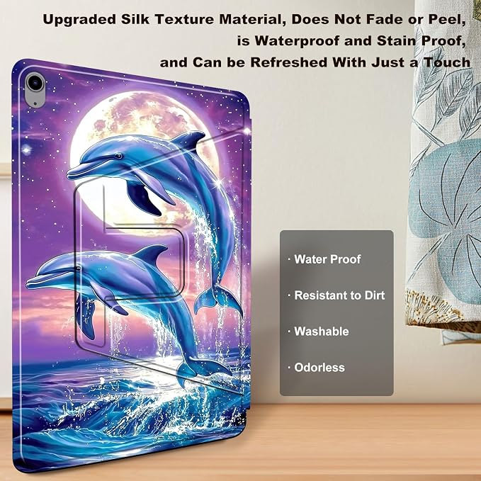 for iPad 10.2 Rotating Case 360° Protection Adjustable Kickstand Cover for iPad 10.2 (7th8th9th Generation) Shockproof Durable Lightweight PU Leather for iPad 10.2 Stand Case Basketball
