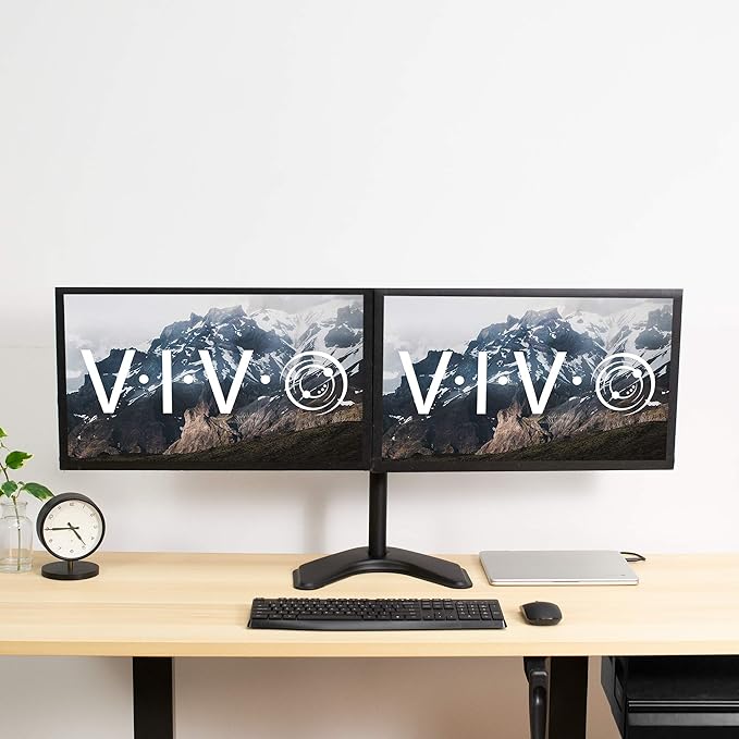 VIVO Heavy Duty Freestanding Base for Monitor Desk Mount Stand, 13 x 11 inch Platform, Padded Anti-Skid Scratch Resistant Replacement Base, Hardware Included, Black, PT-SD-BS02F