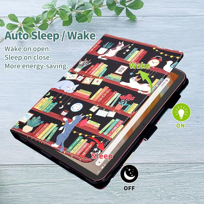 Case for Kindle Fire HD 10/10 Plus 13th/11th Generation 2023/2021 | PU Leather Folio Folding Stand Protective Cover for Fire HD 10.1 inch Tablet Auto Sleep Wake Hummingbird