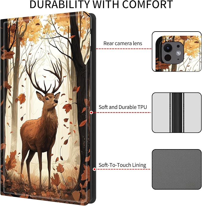 Case for iPad (A16) 11th Generation 11 Inch (2025)/ iPad 10th Generation 10.9 inch 2022Slim PU Leather Smart Cases Covers with Auto Wake/Sleep-Beast Roared
